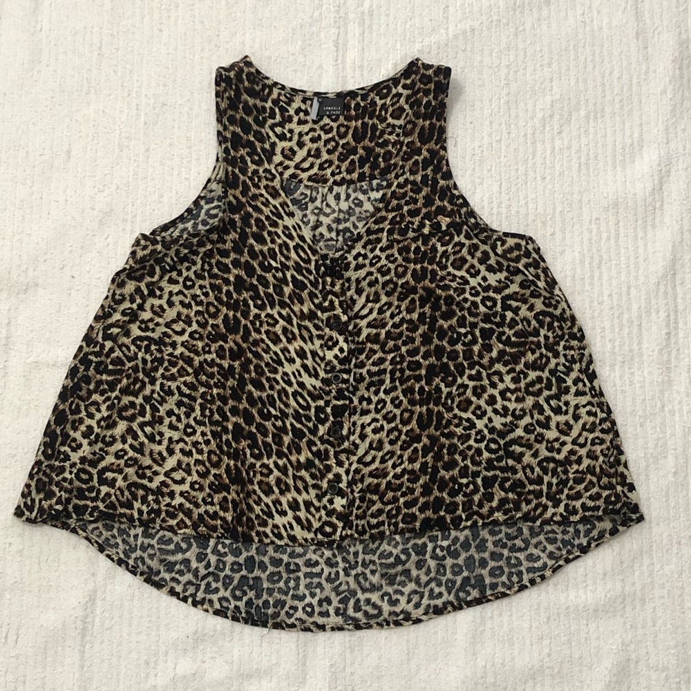 Sparkle & Fade | Leopard Print Top - image 3